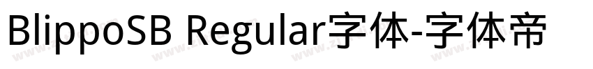 BlippoSB Regular字体字体转换